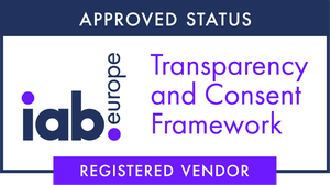 IAB Europe Transparency and Consent Framework — registered vendor, approved status